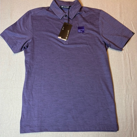 NWT Travis Mathew Polo Shirt Men's Small European Wax Center Embroidered Logo - Picture 1 of 7